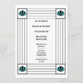 ブルーアールデコ結婚デザイン メニュー (裏面)