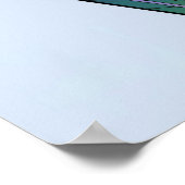 ブルーアールヌーボーラブポスター ポスター (角)