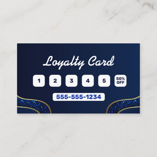 ブルーア王室のフリカ毛編み写真編みサロン ロイヤリティカード (裏面)