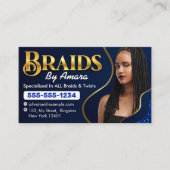 ブルーア王室のフリカ毛編み写真編みサロン 名刺 (正面)