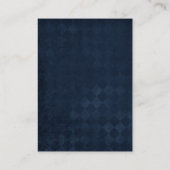 ブルーア素朴ントラーディアウッドラ結婚ンド エンクロージャーカード (裏面)