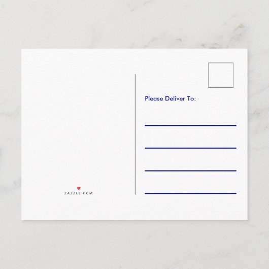 ブルーア航海のンドホワイトいかり文字ファミリー懇親会 案内ポストカード (裏面)