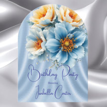 ブルーイかわいらしロフラワーバースデーパーティー