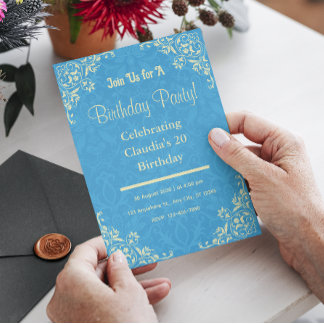 ブルーイの誕生日招待状 招待状