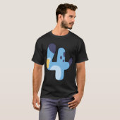 ブルーイの4歳の誕生日 Tシャツ (正面フル)