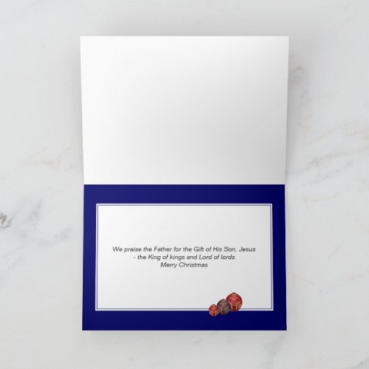 ブルーイェスフアイエズクリスマス シーズンカード (内部)