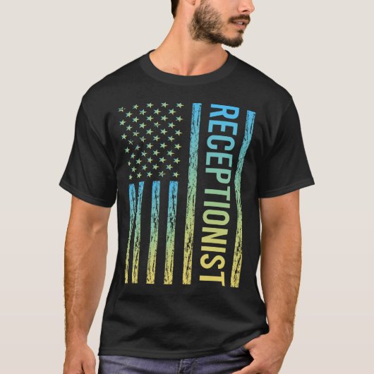 ブルーイエローの受付係 Tシャツ (正面)