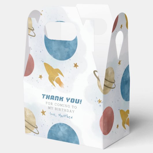 ブルーイエローアウタースペースボーイサンキューユユー誕生日 フェイバーボックス (オープン)