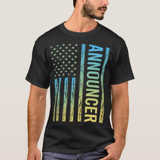 ブルーイエローアナウンサー Tシャツ (正面)