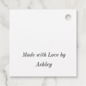 ブルーイエローウォーター色の雨滴カラフル フェイバータグ (裏面)