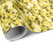 ブルーイエローウクライナ国旗のグリッターフェイクキラキラ ラッピングペーパー (ロールコーナー)