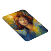 ブルーイエローエンジェルグローすべての行事 マグネット (右側)