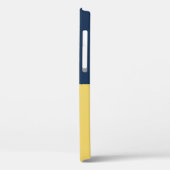 ブルーイエロークリームカラーブロック Case-Mate iPhoneケース (裏面 / 左)