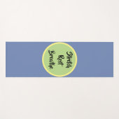 ブルーイエローグリーンストレッチレスト呼吸 ヨガマット (正面(横))