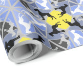 ブルーイエローグレートダネス ラッピングペーパー (ロールコーナー)
