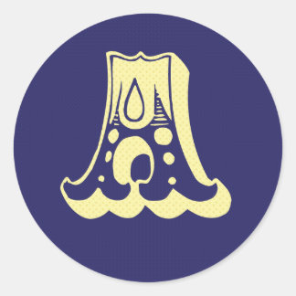 ブルーイエローサーカスAステッカー ラウンドシール