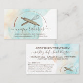 ブルーイエローサークルベイカーケーキメーカー 名刺 (正面/裏面)