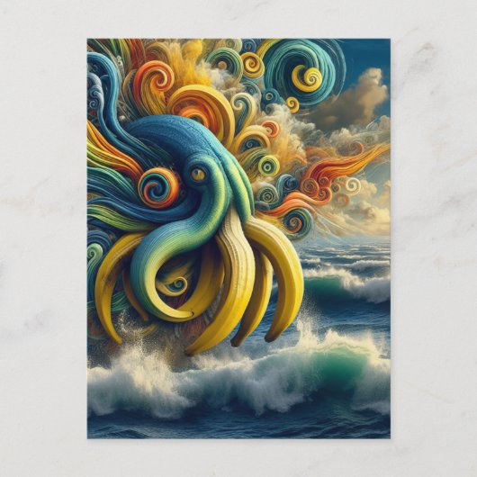 ブルーイエローサーレアルバナナタコ ポストカード (正面)