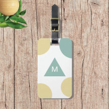 ブルーイエロージオメトモダンリックモノグラム