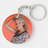 ブルーイエロータイポグラフィ卒業ギア キーホルダー (裏面)