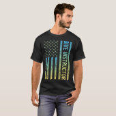 ブルーイエローダイビングインストラクター Tシャツ (正面フル)