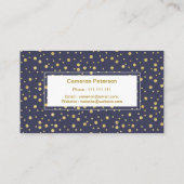 ブルーイエロードットパーティープランナー 名刺 (裏面)