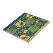 ブルーイエローナスタジウムフラワー新しいパターン タイル (側面)