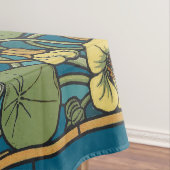 ブルーイエローナスタジウムフラワー新しいパターン テーブルクロス (インサイチュ)