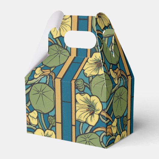 ブルーイエローナスタジウムフラワー新しいパターン フェイバーボックス (裏面サイド)