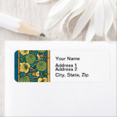 ブルーイエローナスタジウムフラワー新しいパターン ラベル (インサイチュ)