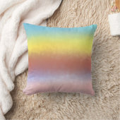 ブルーイエローピンク装飾用クッション クッション (ブランケット)