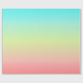 ブルーイエローピーチカラーパステルラッピング紙 ラッピングペーパー (フラット)