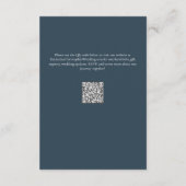 ブルーイエローフラワーズエレガフォーマルントウェディングホテル エンクロージャーカード (裏面)