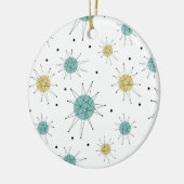 ブルーイエローフランシスコスターバストミッドセンチュリー セラミックオーナメント (左)