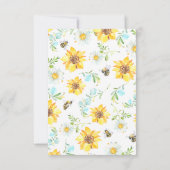 ブルーイエローフローラママへビーベイビーシャワー サンキューカード (裏面)