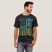 ブルーイエローヘッドシェフ Tシャツ (正面フル)