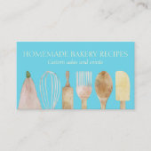 ブルーイエローベーカリーパティシエ調理具調理器 名刺 (正面)