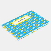 ブルーイエローホワイトベビー足 ゲストブック (コーナー)