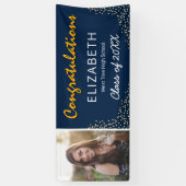 ブルーイエローホワイト2023卒業写真 横断幕 (縦)