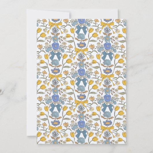 ブルーイエローボウズ結婚リハーサルディナー 招待状 (裏面)