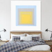ブルーイエローヨーゼフアルベルト キャンバスプリント (インサイチュ (寝室))