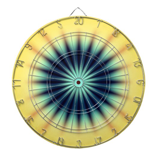 ブルーイエローラディアント ダーツボード (正面)
