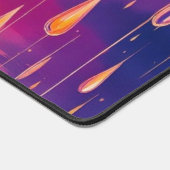 ブルーイエローレインドロップウォーターカラフルカラー デスクマット (コーナー)