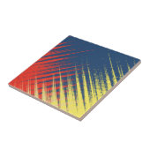 ブルーイエローレッドクリーム タイル (側面)