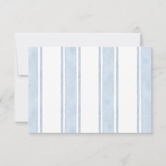 ブルーイエローレモ地中海のン結婚ズ サンキューカード (裏面)