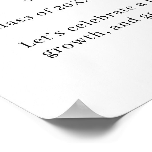 ブルーイエローワイルドフラワーはっきりしたの卒業へようこそ ポスター (角)