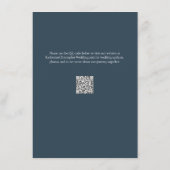 ブルーイエローワイルドフラワーエレガントウェディング披露宴 エンクロージャーカード (裏面)