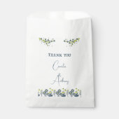 ブルーイエローワイルドフラワーフローラボホ結婚ズ フェイバーバッグ (正面)