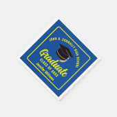 ブルーイエロー大学院カスタム卒業会 スタンダードカクテルナプキン (角)