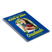 ブルーイエロー大学院写真卒業記念 ノートブック (右側)